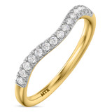 Photo of Nino 1/2 ct tw. Lab Grown Diamond Same Sex Ladies Band Set 10K Yellow Gold [BT1680YL]
