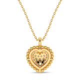 Photo of Brooke 1/3 ct tw. Lab Grown Heart Cluster Ring Set 14K Yellow Gold [CP1909Y]
