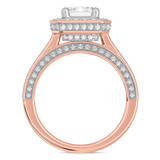 Photo of Eden 3 ct tw. Lab Grown Diamond Emerald Solitaire Engagement Ring 14K Rose Gold [BT1664RE-N195]