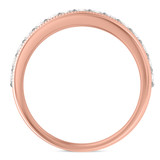 Photo of Eden 1/6 ct tw. Lab Grown Diamond Same Sex Mens Band Set 14K Rose Gold [BT1664RM]