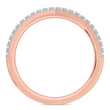 Photo of Eden 1/5 ct tw. Lab Grown Diamond Ladies Band 10K Rose Solid Gold [BT1664RL]