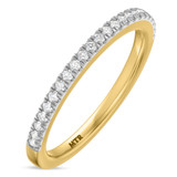 Photo of Eden 1/3 ct tw. Lab Grown Diamond Same Sex Ladies Band Set 10K Yellow Solid Gold [BT1664YL]