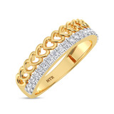 Photo of Santiago 1/4 ct tw. Lab Grown Diamond Ladies Band 10K Yellow Gold [BT1964YL]