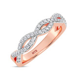 Photo of Luis 1/4 ct tw. Lab Grown Diamond Ladies Band 14K Rose Gold [BT1967RL]