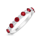 Photo of Agustin 1/5 ct tw. Lab Grown Diamond Ladies Band 14K White Gold [BT1973WL]