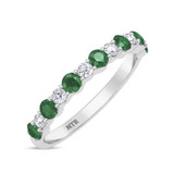 Photo of Sara 1/5 ct tw. Lab Grown Diamond Ladies Band 10K White Gold [BT1971WL]