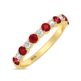 Photo of Agustin 1/5 ct tw. Lab Grown Diamond Ladies Band 10K Yellow Gold [BT1973YL]