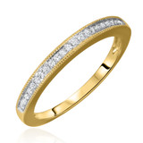 Photo of Skyler 1/7 ct tw. Diamond Ladies Band 10K Yellow Gold [BT576YL]