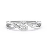 Photo of Santos 1/10 ct tw. Lab Grown Diamond Ring 14K White Gold [FR1980W]