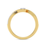 Photo of Santos 1/10 ct tw. Lab Grown Diamond Ring 14K Yellow Gold [FR1980Y]