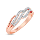 Photo of Aracely 1/10 ct tw. Lab Grown Diamond Ring 14K Rose Gold [FR1984R]