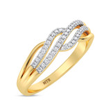 Photo of Aracely 1/10 ct tw. Lab Grown Diamond Ring 14K Yellow Gold [FR1984Y]