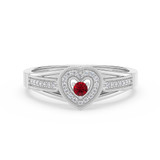 Photo of Fernanda 1/7 ct tw. Lab Grown Diamond Ring 10K White Gold [FR1987W]