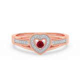 Photo of Fernanda 1/7 ct tw. Lab Grown Diamond Ring 14K Rose Gold [FR1987R]