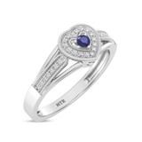 Photo of Malena 1/7 ct tw. Lab Grown Diamond Ring 10K White Gold [FR1988W]