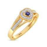 Photo of Malena 1/7 ct tw. Lab Grown Diamond Ring 14K Yellow Gold [FR1988Y]
