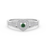 Photo of Lareina 1/7 ct tw. Lab Grown Diamond Ring 14K White Gold [FR1989W]