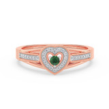Photo of Lareina 1/7 ct tw. Lab Grown Diamond Ring 10K Rose Gold [FR1989R]