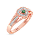 Photo of Lareina 1/7 ct tw. Lab Grown Diamond Ring 14K Rose Gold [FR1989R]