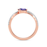 Photo of Mohan 1 1/5 ct tw. Lab Grown Diamond Ring 14K Rose Gold [FR1997R]