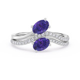 Photo of Mohan 1 1/5 ct tw. Lab Grown Diamond Ring 10K White Gold [FR1997W]