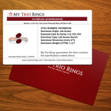 Ramon 1 3/8 ct tw. Lab Grown Diamond Ring 14K Rose Gold