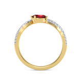 Photo of Ramon 1 3/8 ct tw. Lab Grown Diamond Ring 14K Yellow Gold [FR1996Y]