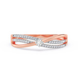 Photo of Ruben 1/7 ct tw. Lab Grown Diamond Ring 14K Rose Gold [FR1979R]