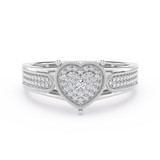 Photo of Candela 1/5 ct tw. Lab Grown Diamond Ring 10K White Gold [FR1986W]