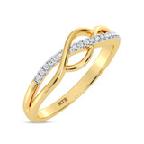 Photo of Ainara 1/20 ct tw. Lab Grown Diamond Ring 10K Yellow Gold [FR1983Y]