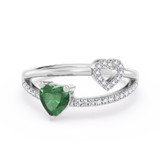 Photo of Glory 2/3 ct tw. Lab Grown Diamond Ring 14K White Gold [FR2000W]
