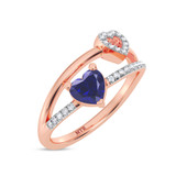 Photo of Latika 3/4 ct tw. Lab Grown Diamond Ring 14K Rose Gold [FR2002R]