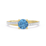 Photo of Alma 1 1/3 ct tw. Lab Grown Diamond Ring 10K Yellow Gold [FR1999Y]