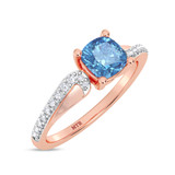 Photo of Elisa 7/8 ct tw. Lab Grown Diamond Ring 10K Rose Gold [FR1998R]