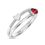 Photo of Luisa 3/8 ct tw. Lab Grown Diamond Ring 14K White Gold [FR2005W]