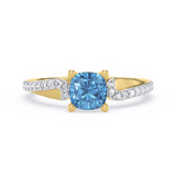 Photo of Elisa 7/8 ct tw. Lab Grown Diamond Ring 14K Yellow Gold [FR1998Y]