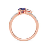 Photo of Mireya 1 5/8 ct tw. Lab Grown Diamond Ring 14K Rose Gold [FR1991R]