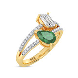 Photo of Miraya 1 1/4 ct tw. Lab Grown Diamond Ring 14K Yellow Gold [FR1992Y]