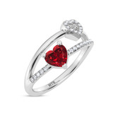 Photo of Juana 3/4 ct tw. Lab Grown Diamond Ring 14K White Gold [FR2001W]
