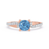 Photo of Elisa 7/8 ct tw. Lab Grown Diamond Ring 14K Rose Gold [FR1998R]