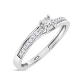 Photo of Tomas 1/8 ct tw. Lab Grown Diamond Ring 14K White Gold [FR1981W]
