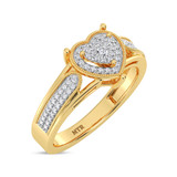Photo of Candela 1/5 ct tw. Lab Grown Diamond Ring 10K Yellow Gold [FR1986Y]
