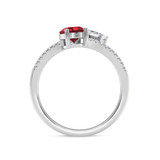 Photo of Lola 1 5/8 ct tw. Lab Grown Diamond Ring 14K White Gold [FR1990W]