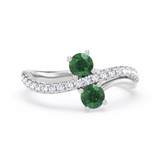 Photo of Raul 3/4 ct tw. Lab Grown Diamond Ring 14K White Gold [FR1995W]