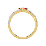 Photo of Javier 1 ct tw. Lab Grown Diamond Ring 14K Yellow Gold [FR1993Y]