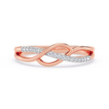Photo of Ainara 1/20 ct tw. Lab Grown Diamond Ring 14K Rose Gold [FR1983R]