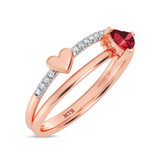 Photo of Luisa 3/8 ct tw. Lab Grown Diamond Ring 10K Rose Gold [FR2005R]