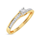 Photo of Tomas 1/8 ct tw. Lab Grown Diamond Ring 10K Yellow Gold [FR1981Y]