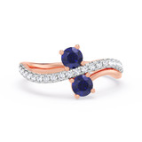 Photo of Rico 1 ct tw. Lab Grown Diamond Ring 10K Rose Gold [FR1994R]