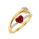 Photo of Juana 3/4 ct tw. Lab Grown Diamond Ring 14K Yellow Gold [FR2001Y]